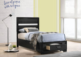 Miranda 51-inch Wood Storage Panel Bed