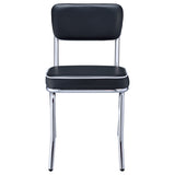 Retro Upholstered Dining Side Chair (Set of 2)