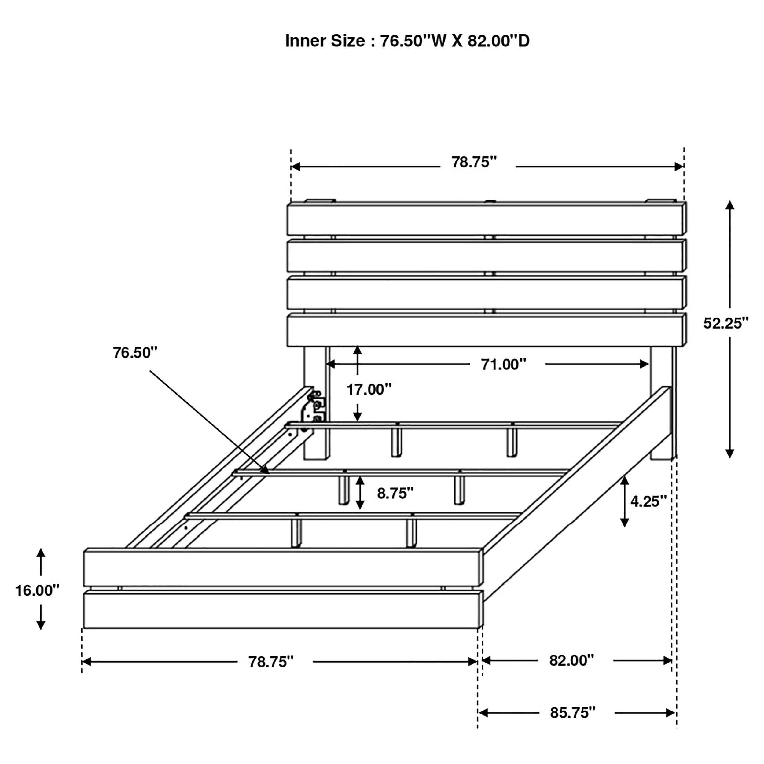 Brantford Wood Panel Bed