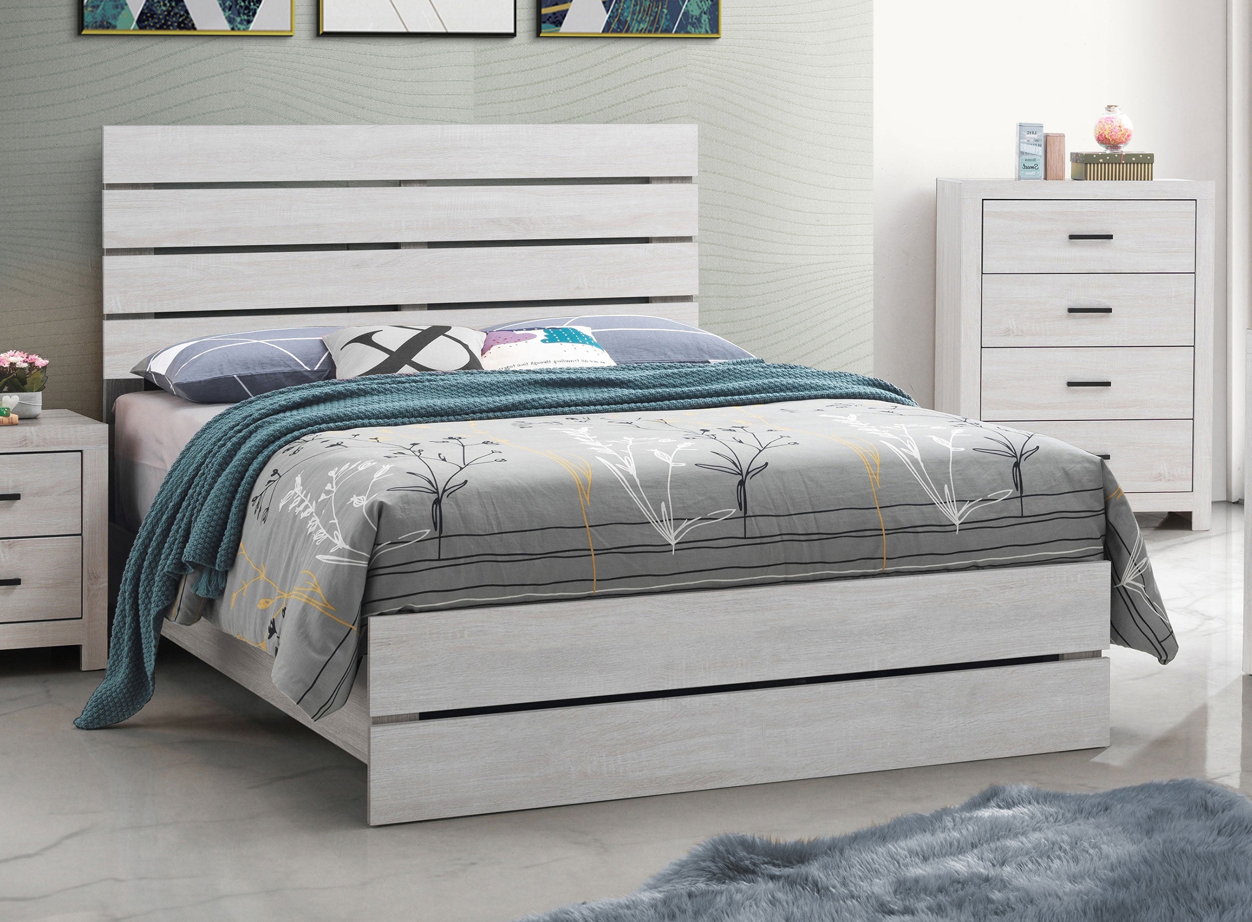 Brantford Wood Panel Bed