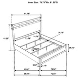 Hazlewood 61-inch Panel Bed Vineyard Oak