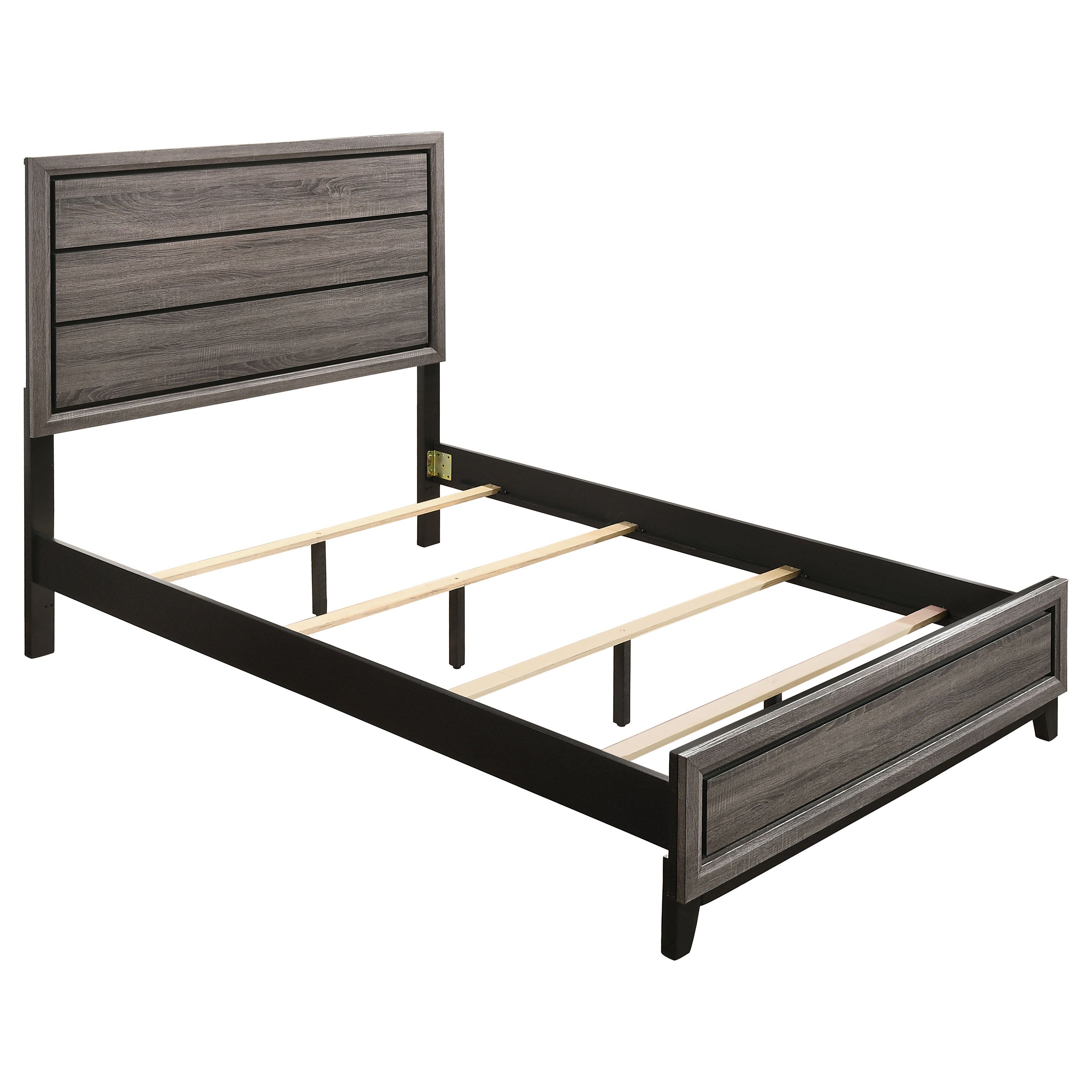 Watson Wood Panel Bed Grey Oak