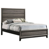 Watson Wood Panel Bed Grey Oak