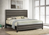 Watson Wood Panel Bed Grey Oak