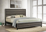 Watson Wood Panel Bed Grey Oak
