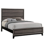 Watson Wood Panel Bed Grey Oak