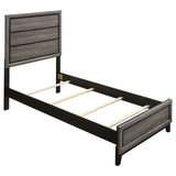 Watson Wood Panel Bed Grey Oak
