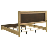 Hyland Wood LED Panel Bed Natural and