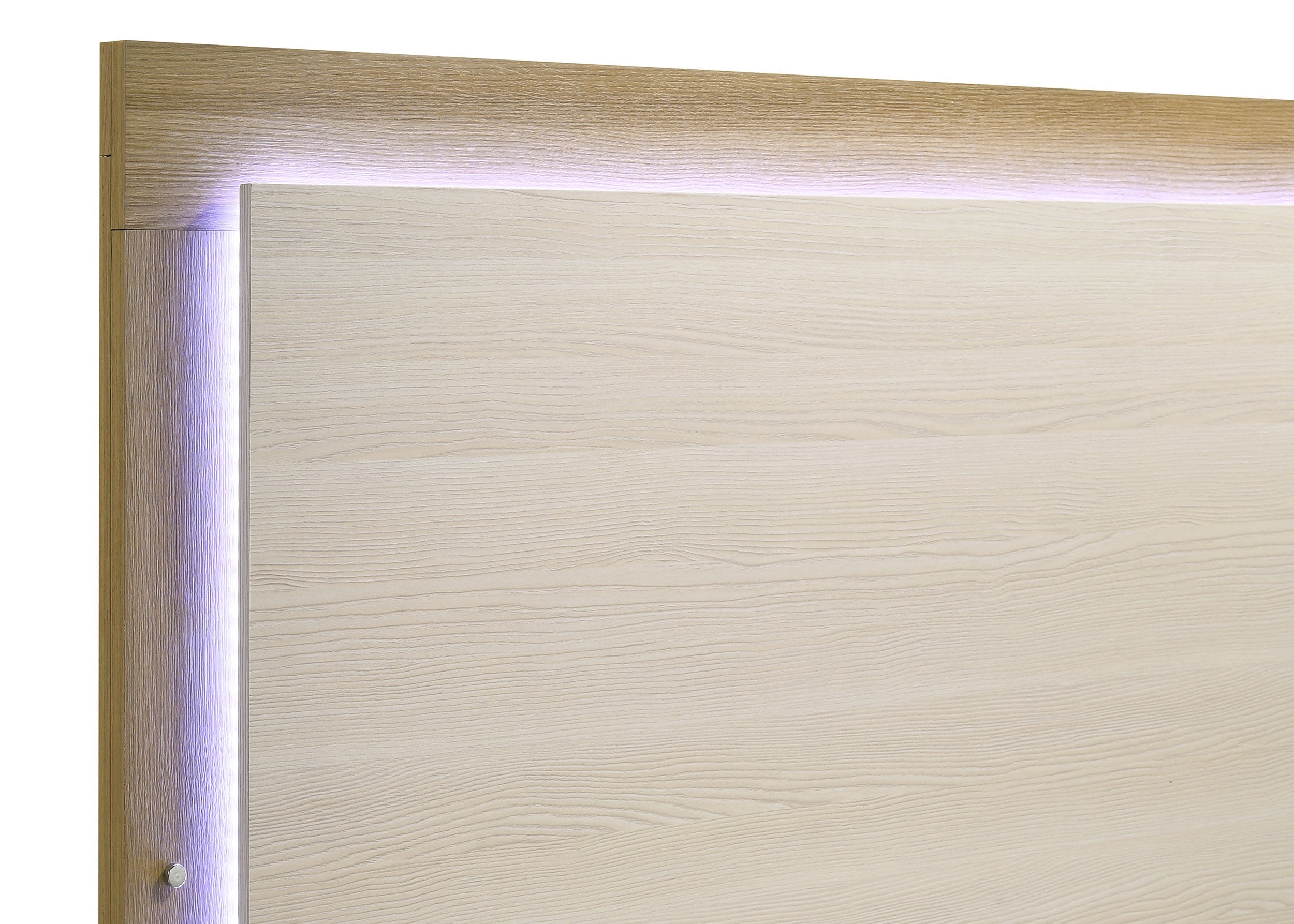 Hyland Wood LED Panel Bed Natural and