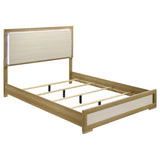 Hyland Wood LED Panel Bed Natural and