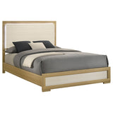 Hyland Wood LED Panel Bed Natural and