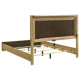 Hyland Wood LED Panel Bed Natural and