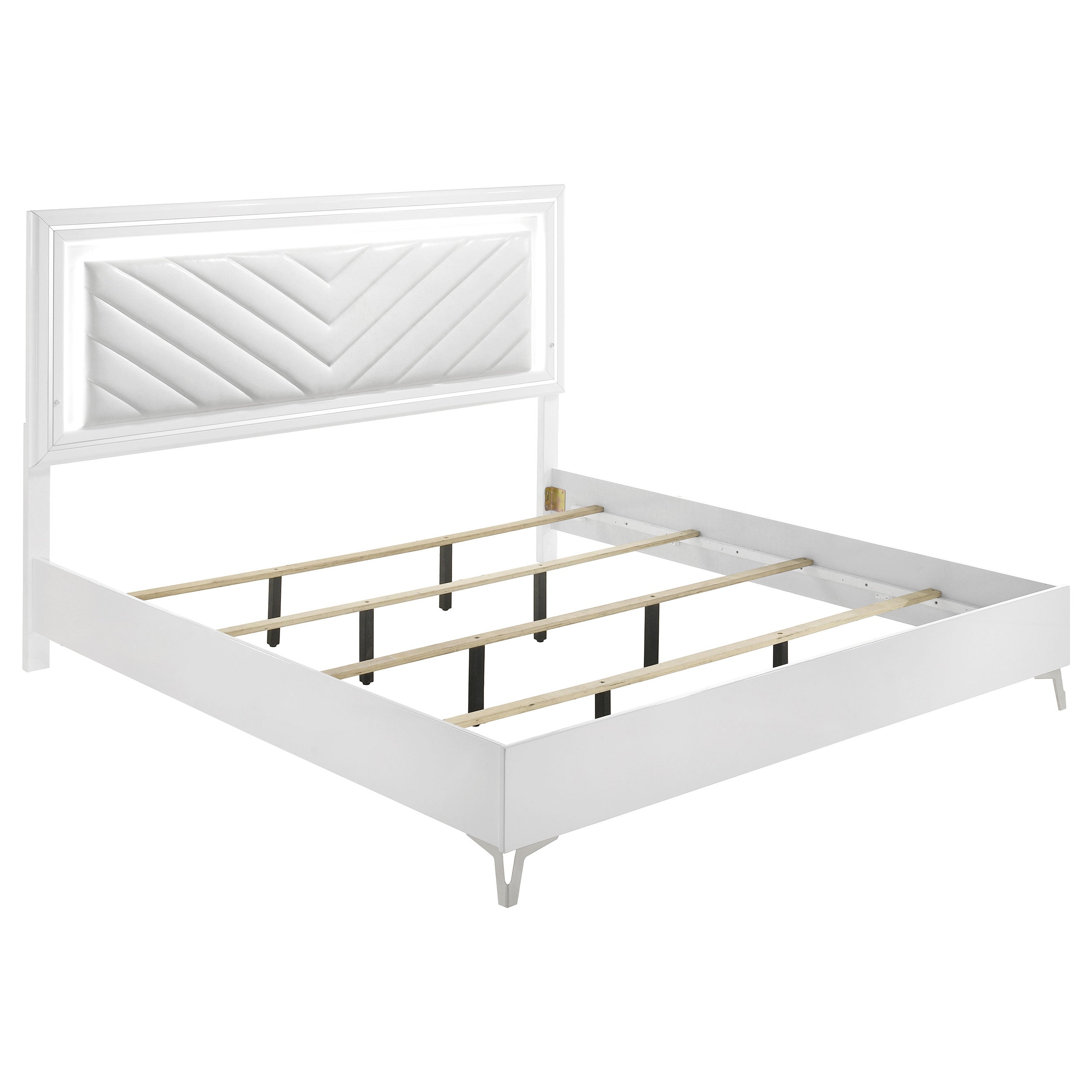 Cassia LED Bedroom Set High Gloss
