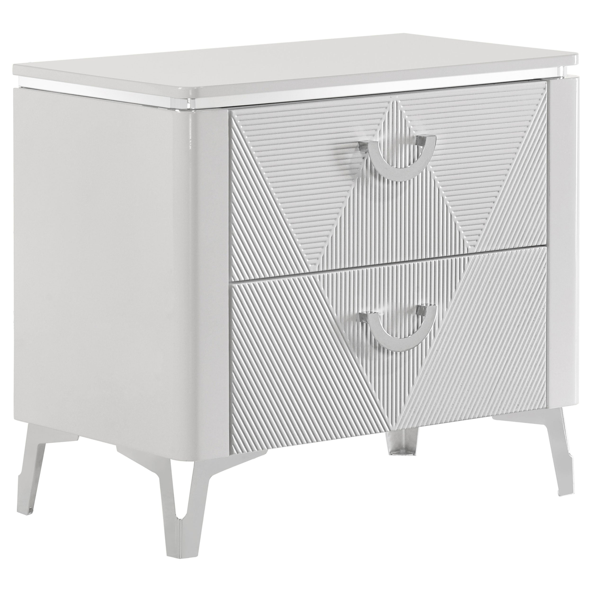 Cassia LED Bedroom Set High Gloss