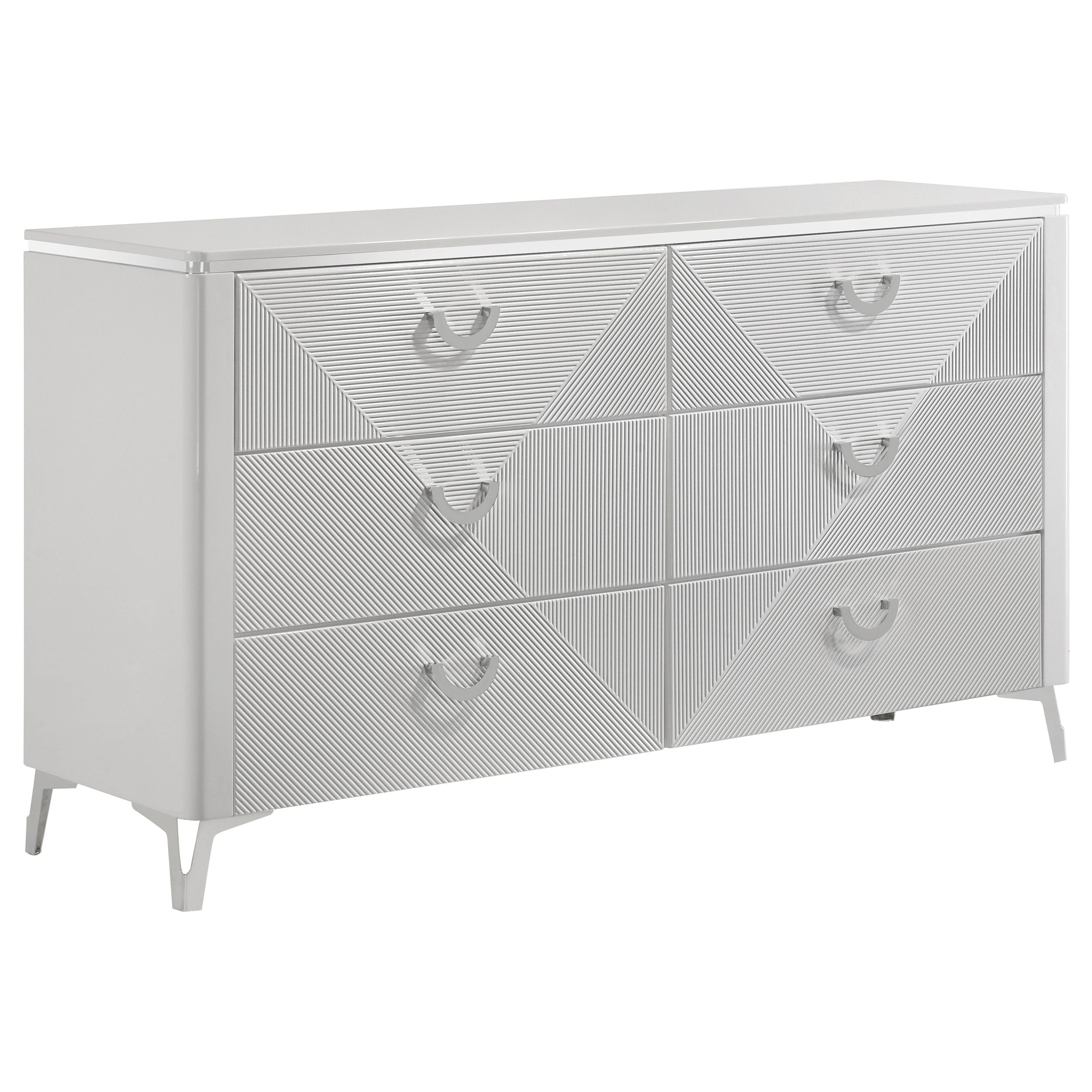 Cassia LED Bedroom Set High Gloss