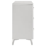Cassia 6-drawer Bedroom Dresser Cabinet White High Gloss