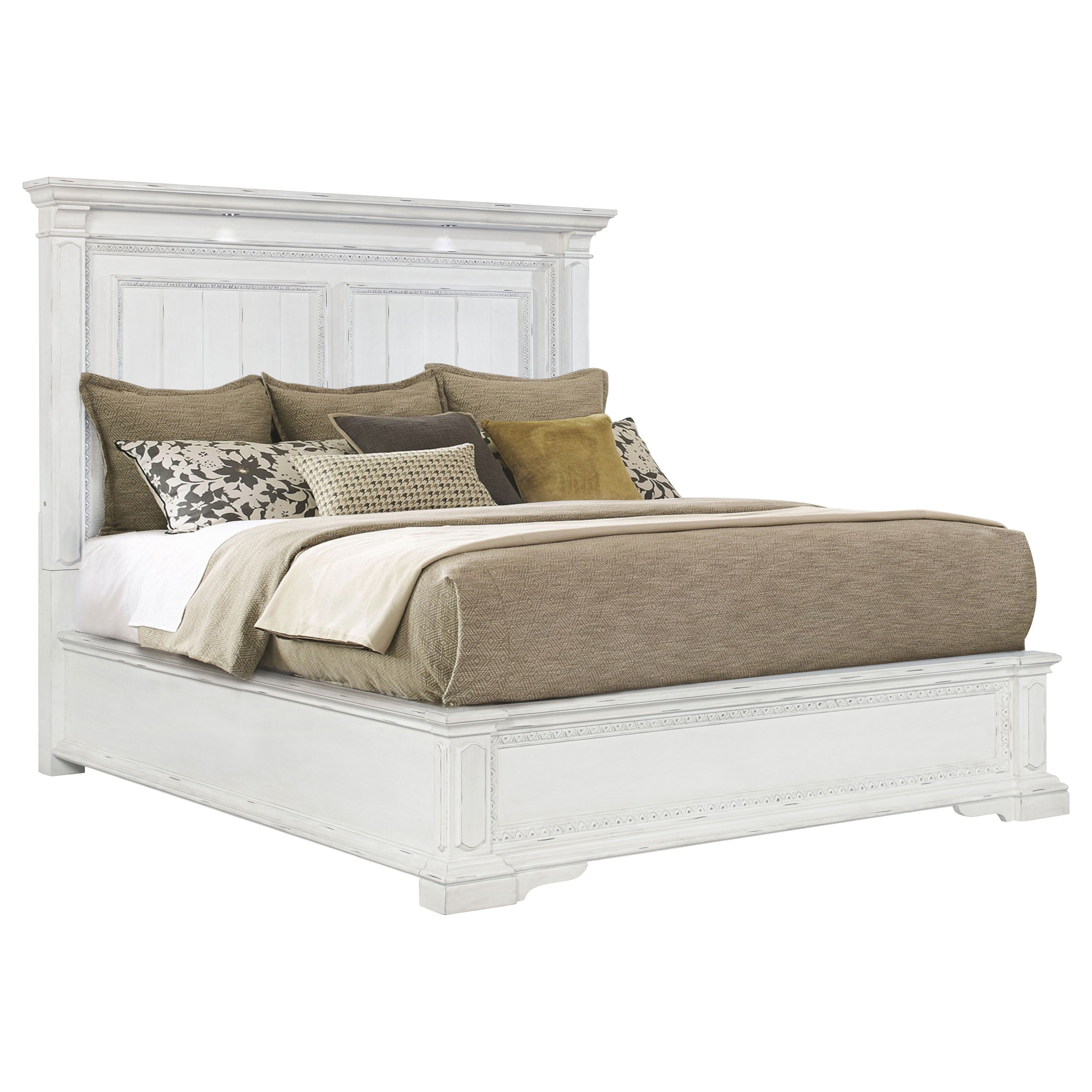 McKinney LED Light Panel Bed Vintage
