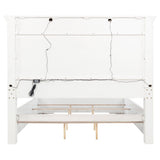 McKinney LED Light Panel Bed Vintage