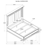 McKinney LED Light Panel Bed Vintage