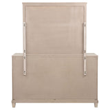 Pembroke 6-drawer Bedroom Dresser with Mirror Washed Oak