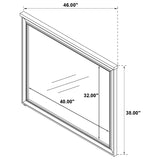 Pembroke Dresser Mirror Washed Oak