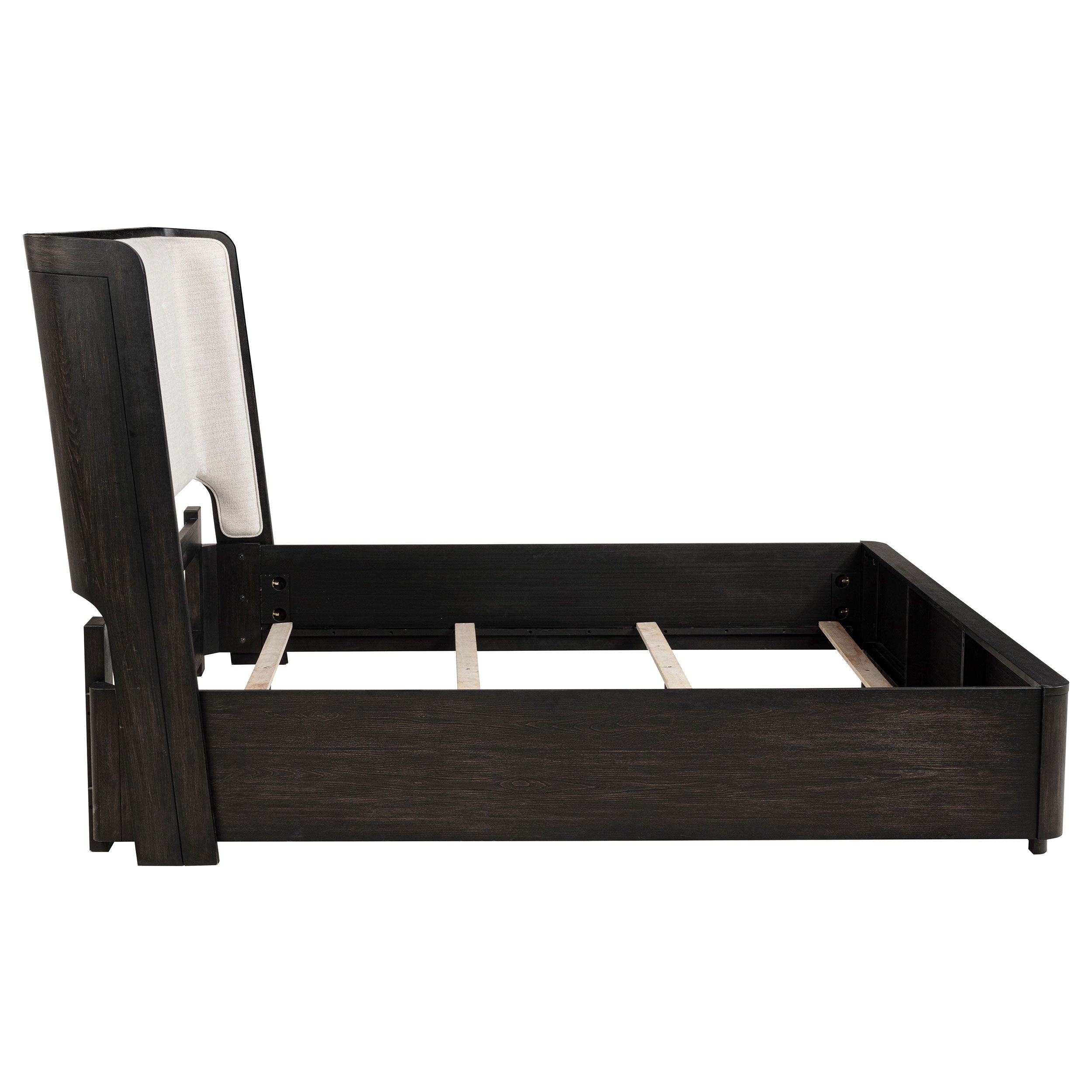 Leandro 55-inch Wingback Bed Burnished