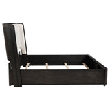 Leandro 55-inch Wingback Bed Burnished