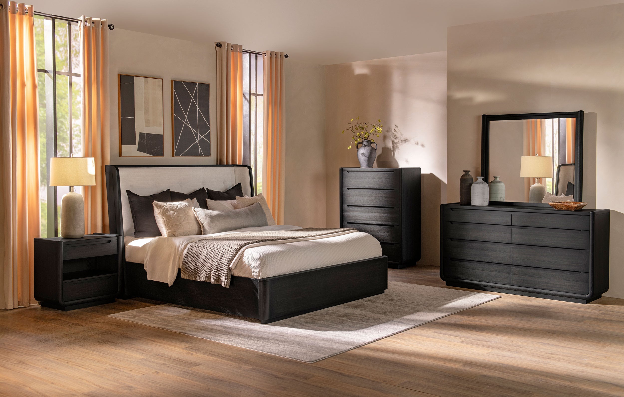 Leandro Bedroom Set Burnished