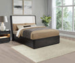 Leandro 55-inch Wingback Bed Burnished