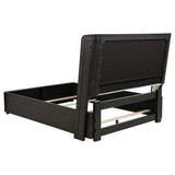 Leandro 55-inch Wingback Bed Burnished