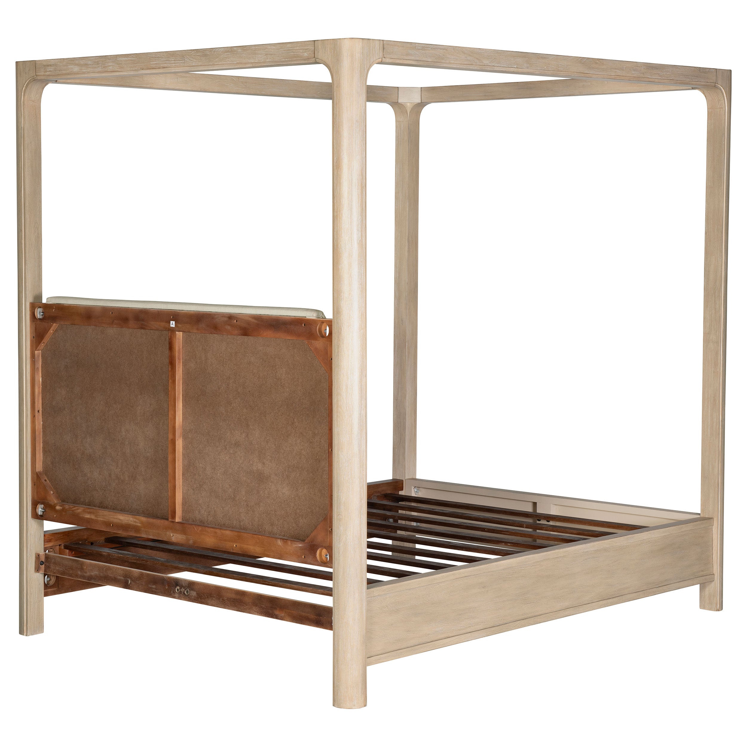 Solano 85-inch Canopy Bed Weathered Mango