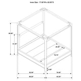 Solano 85-inch Canopy Bed Weathered Mango