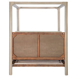 Solano 85-inch Canopy Bed Weathered Mango