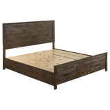 Woodmont Bedroom Set Rustic Golden Brown