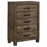Woodmont Bedroom Set Rustic Golden Brown