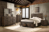Woodmont Bedroom Set Rustic Golden Brown
