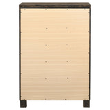 Woodmont 5-drawer Bedroom Chest Rustic Golden Brown