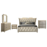 Lorient Bedroom Set Ivory and Camel