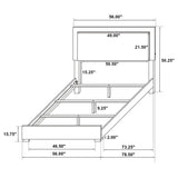 Marceline Wood LED Panel Bed