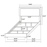 Marceline Wood LED Panel Bed