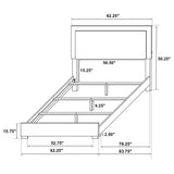 Marceline Wood LED Panel Bed