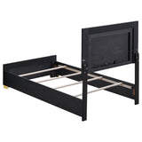 Marceline Wood LED Panel Bed
