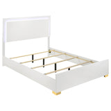 Marceline Wood LED Panel Bed