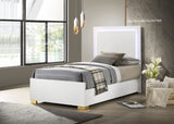 Marceline Wood LED Panel Bed