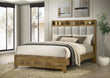 Henderson 57-inch Bookcase Panel Bed Medium Oak