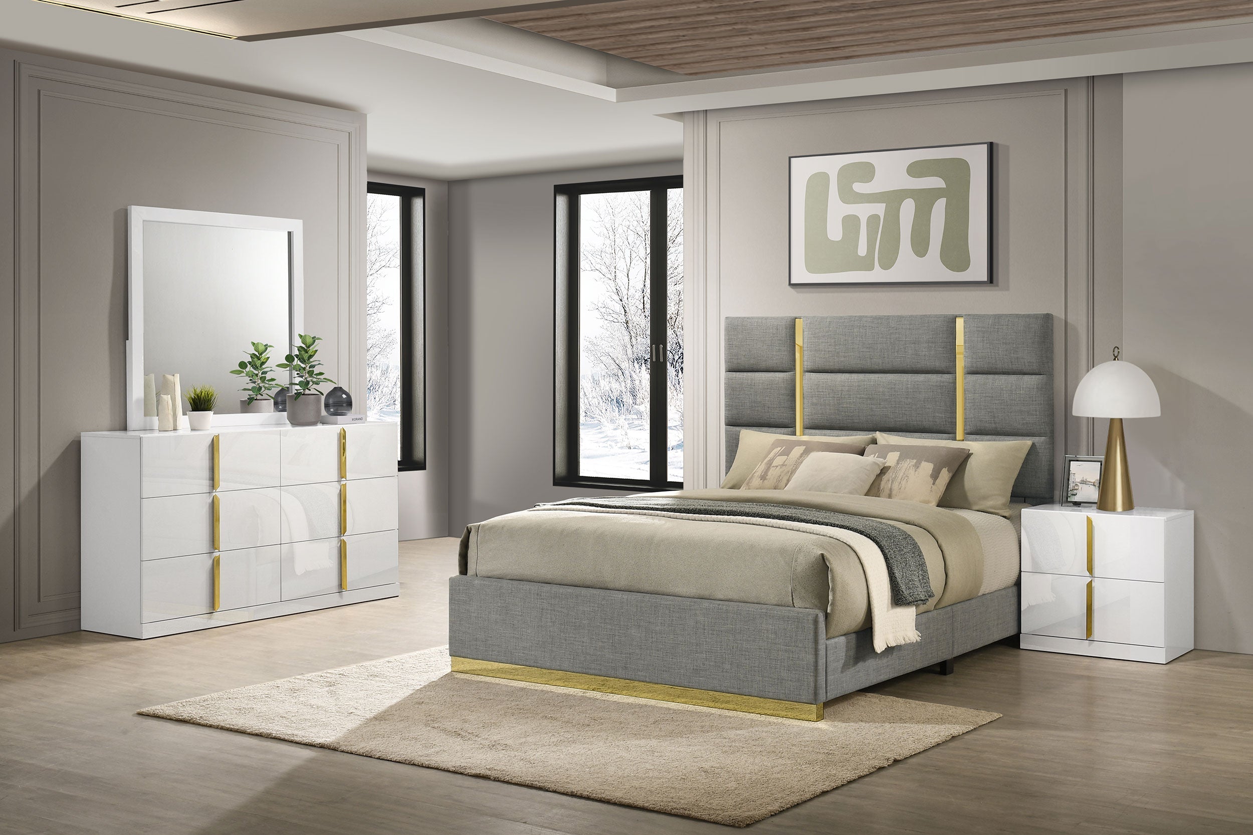 Ines Bedroom Set and High Gloss