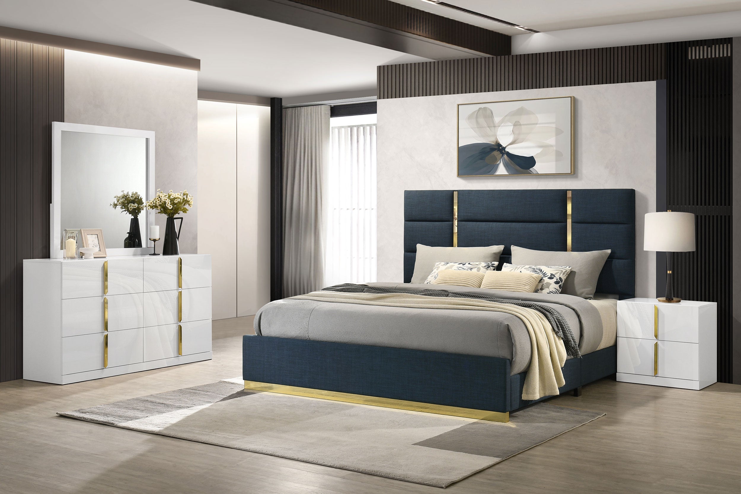 Ines Bedroom Set and High Gloss