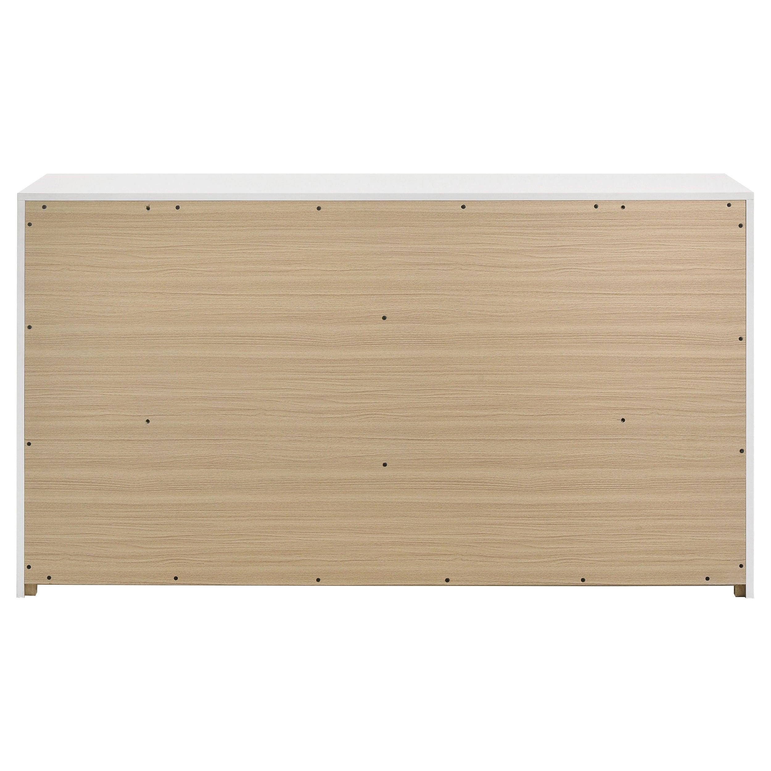Ines 6-drawer Bedroom Dresser Cabinet White High Gloss