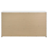 Ines 6-drawer Bedroom Dresser Cabinet White High Gloss