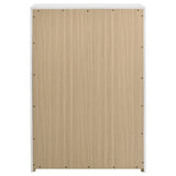 Ines 5-drawer Bedroom Chest of Drawers White High Gloss